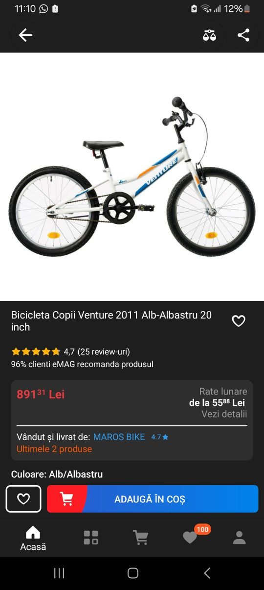 Bicicleta Venture