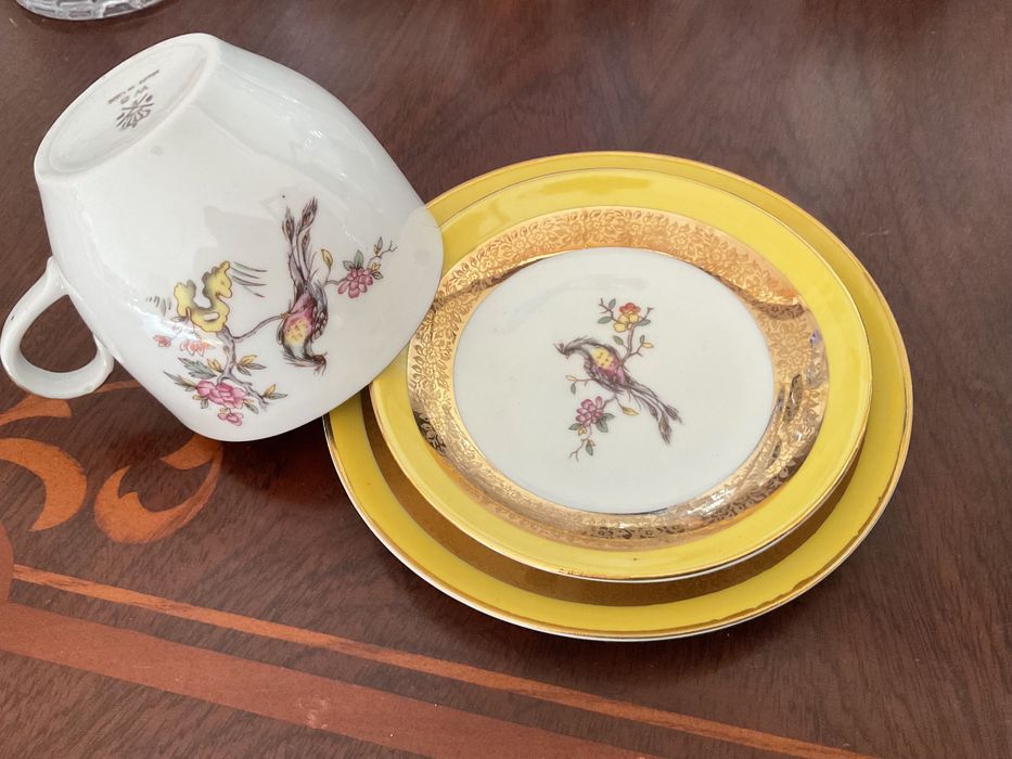 Немецкий фарфоровый чайный сервис на 6 персон, 29 предметов