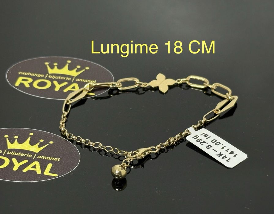Bijuteria ROYAL : Bratara AUR NOU 14K / 3.29 GR