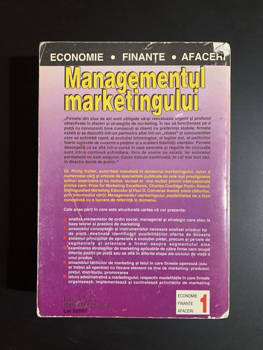 Kotker set 3 carti Principiile Marketingului, Managementul Marketingul