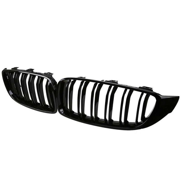 Черни двойни бъбреци пиано лак БМВ BMW F32 F33 F36 / 2013 - 2017