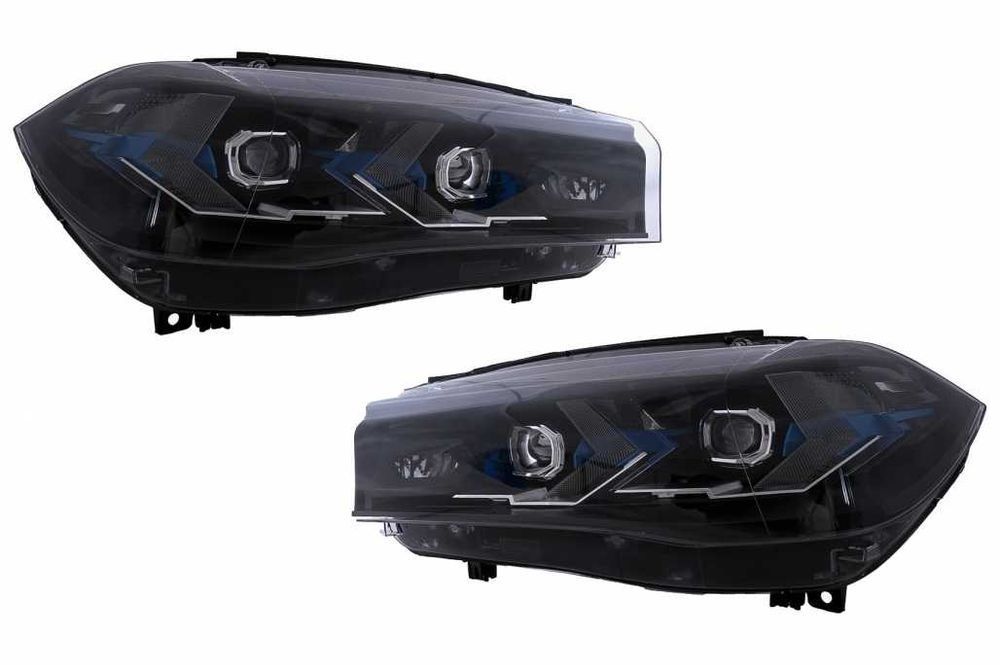 Faruri Full LED BMW X5 F15 (2013-2018) Conv. la G05 Look Negru
