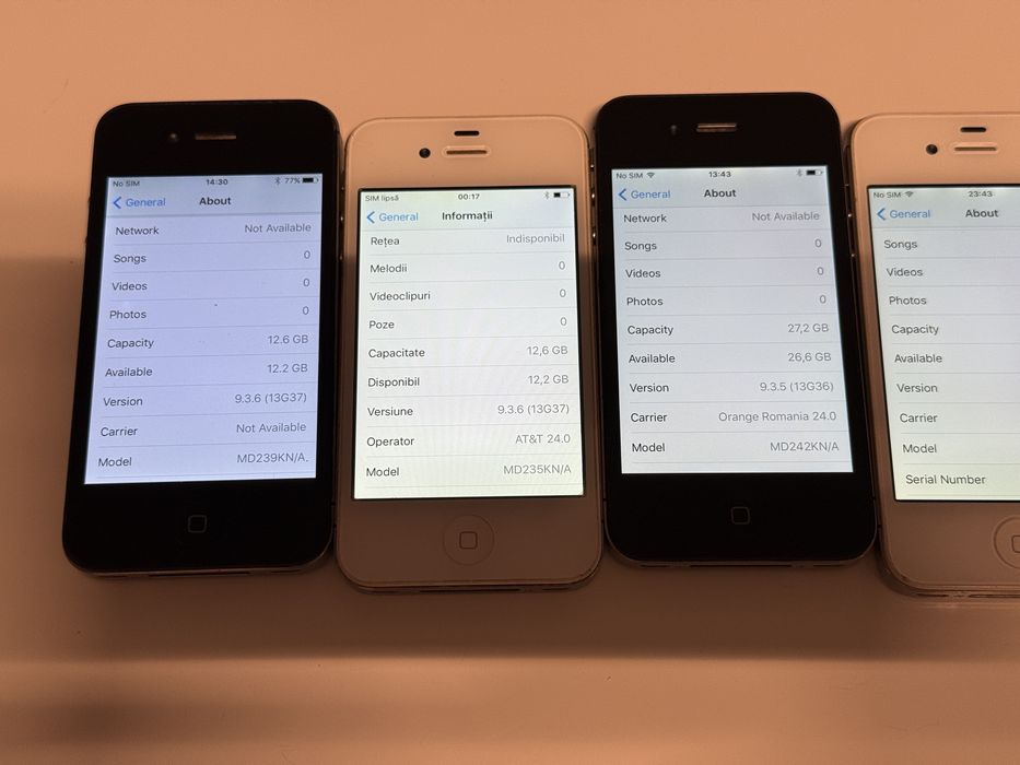 iPhone 4s White/Black 16/32GB