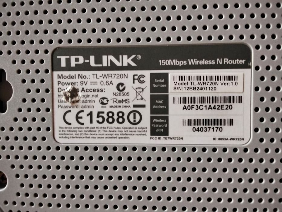 Модем TP-LINK. TL-WR720N.