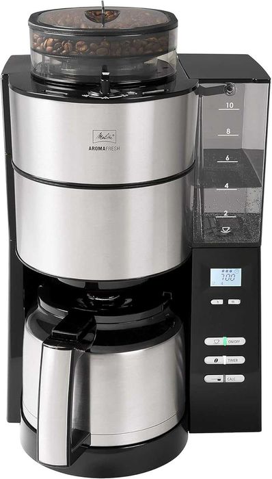 Шварц кафемашина Melitta Aromafresh 1021-01, вградена мелачка, 10 чаши