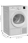 Uscător de rufe cu pompă de căldură Beko DHC742GXS b300,