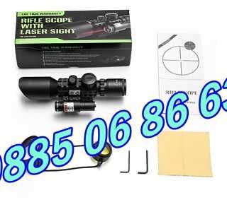 Оптика за пушка с лазерен прицел, оптически мерник 3-10x42Е