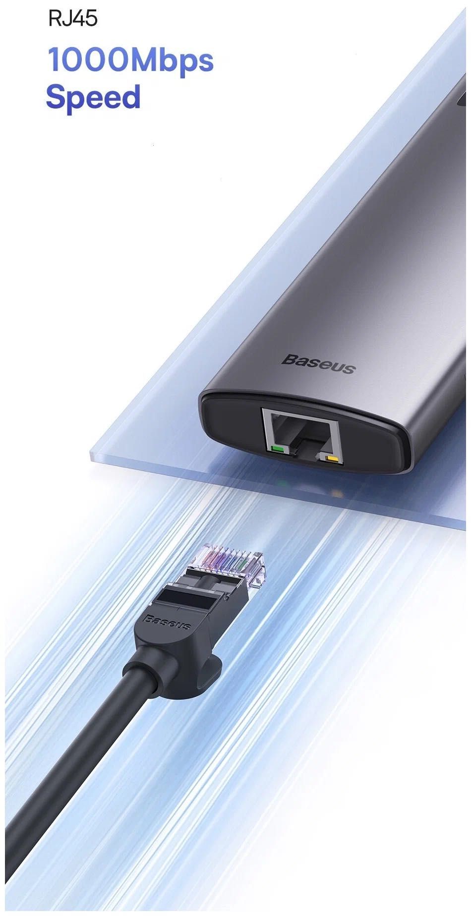 Baseus 4K-60Hz 6-In-1 Starjoy 6-Port Type-C Usb Hub Adapter