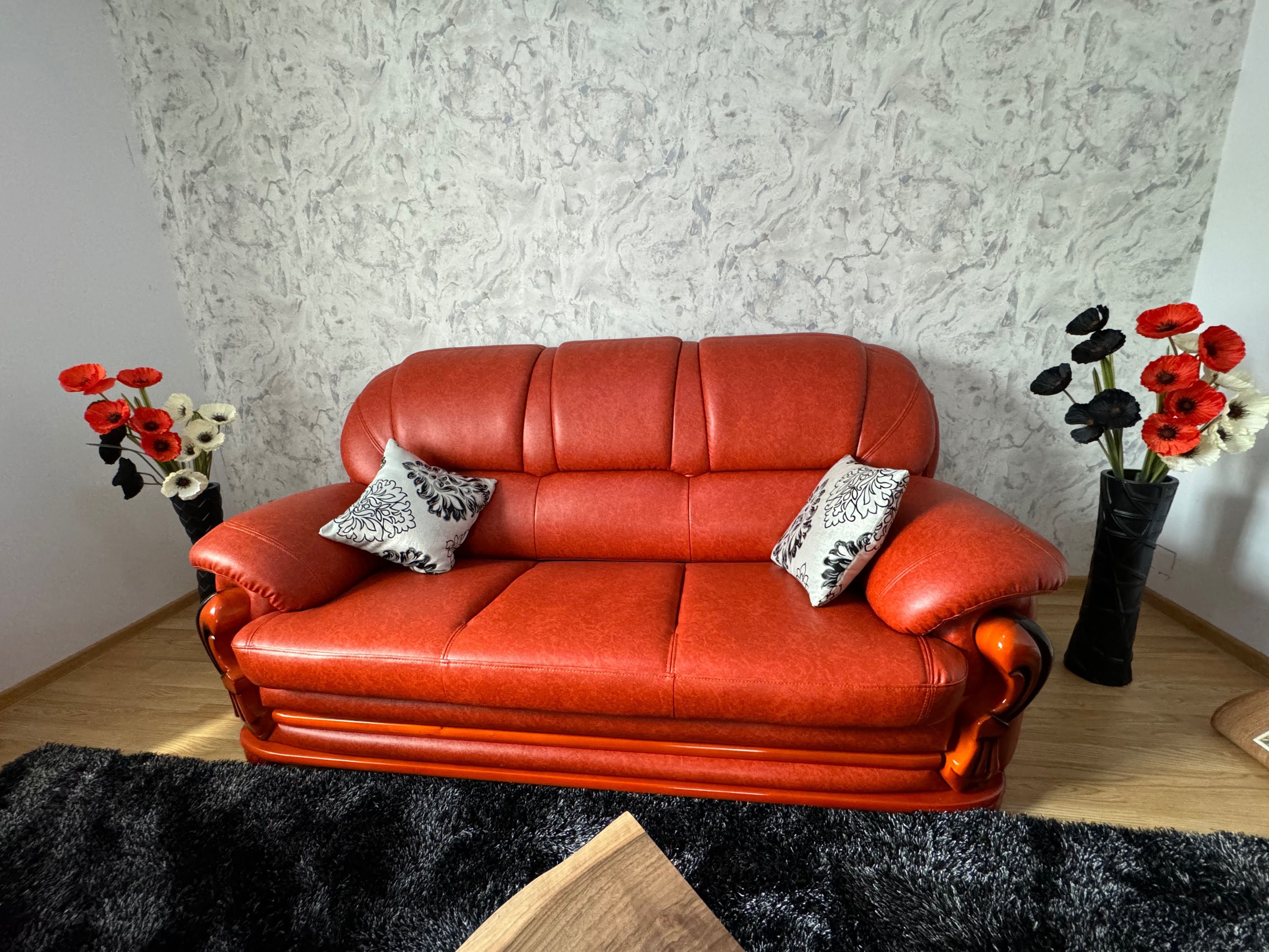 Set canapea extensibilă + 2 fotolii, NOI, nefolosite