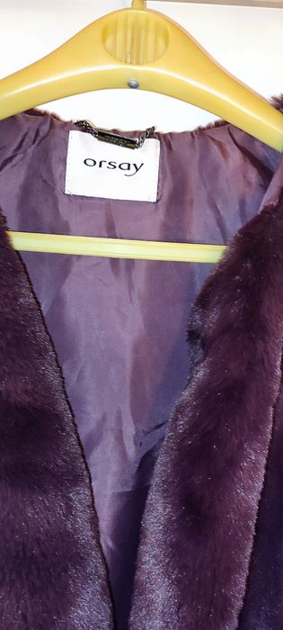 Blăniță bordo extrafină, imitație blana iepure,Orsay, mărime M-L, mode
