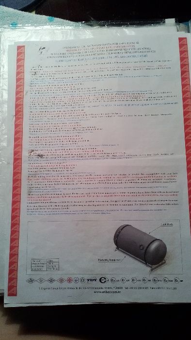 rezervor GPL Atiker 60l cu supapa si ceas