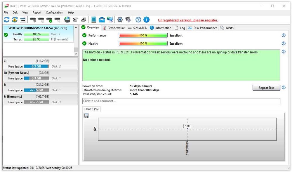 HDD extern WD Elements Portable, 500GB, 2.5", USB 3.0, Negru