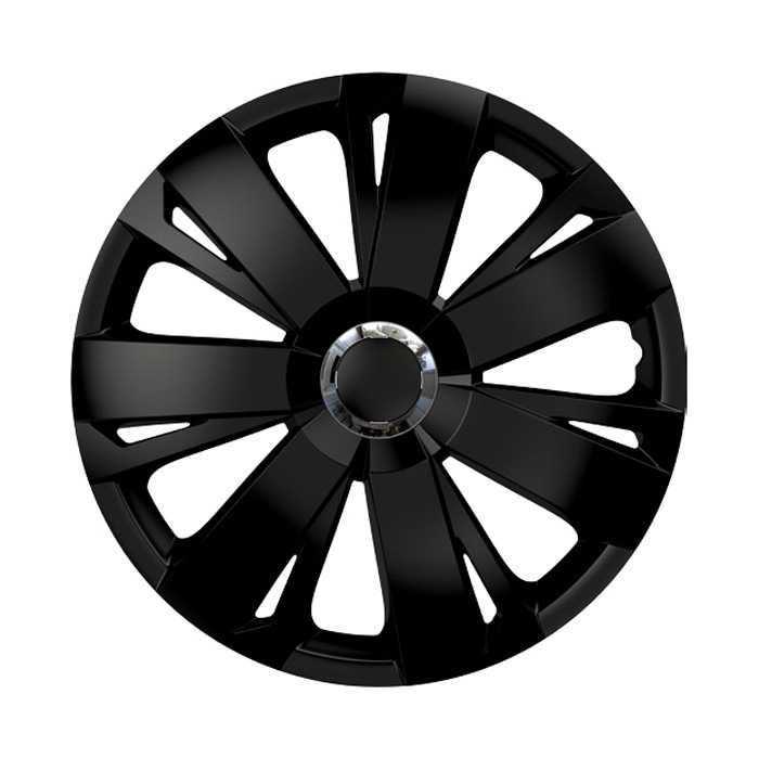 4 Броя Черни Тасове за джанти 14'' Карбон Versaco Energy RC 14 инч