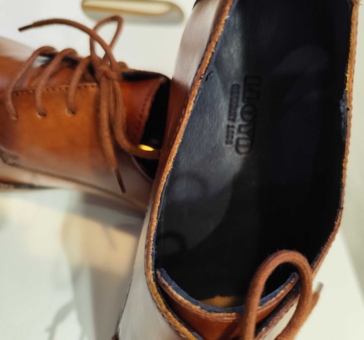 Pantofi derby 39 plain toe LLOYD NOI piele naturala moale