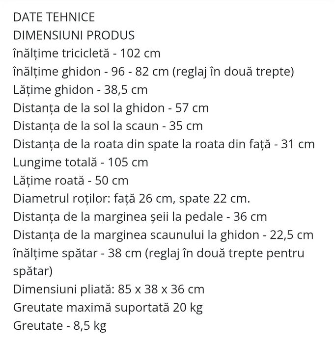 Tricicletă Qplay Rito