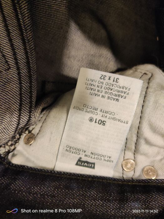 Blugi levis 501 san francisco 31/32