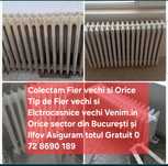 Colectam Fier vechi dela domiciliu Calorifere Căzii Aluminu Cupru