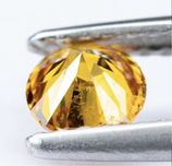 Diamant 0.41 ct Fancy Vivid Orange-Yellow