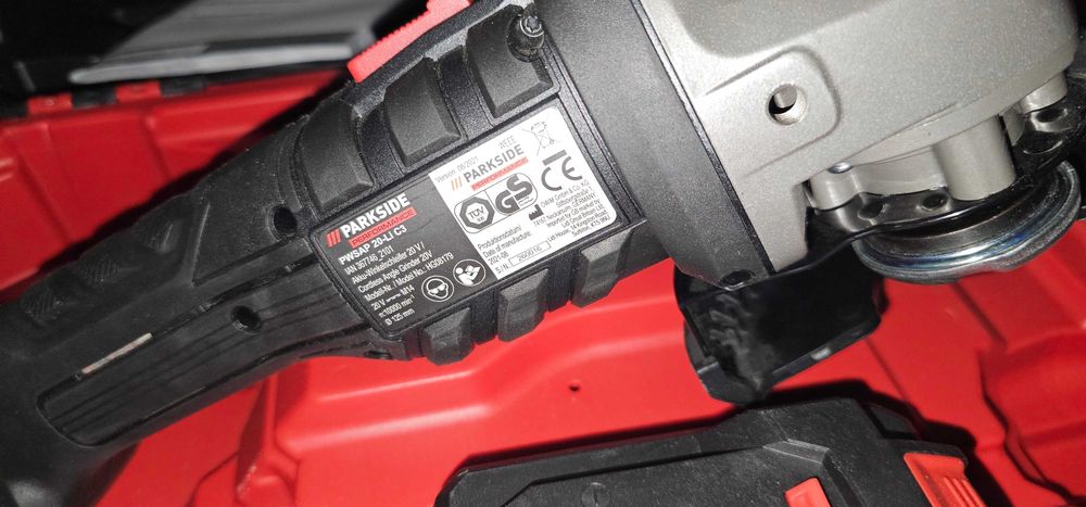 Polizor unghiular,  flex ParkSide, PWSAP 20-Li C3, 20V, 4Ah