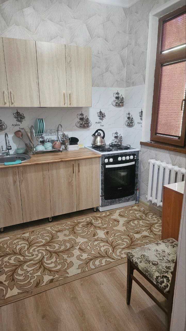 2 / 4 / 4 ком. Чиланзар-6 Кв. ЗЕРКАЛКА. Мебель+Техника.