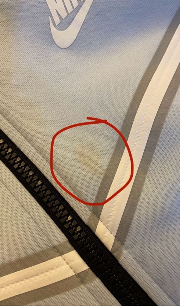 Спешно!  Оригинален Nike Tech Fleece Baby Blue горно и долно