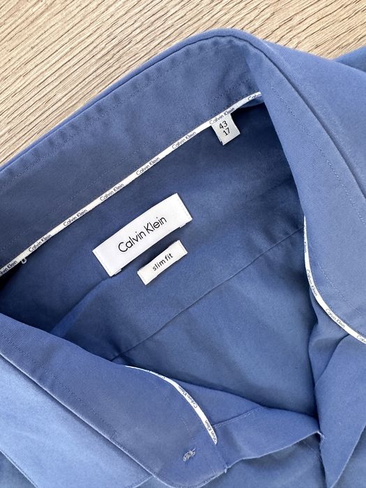 Camasa CALVIN KLEIN Slim Fit Albastru Barbati | Marime 43 XL