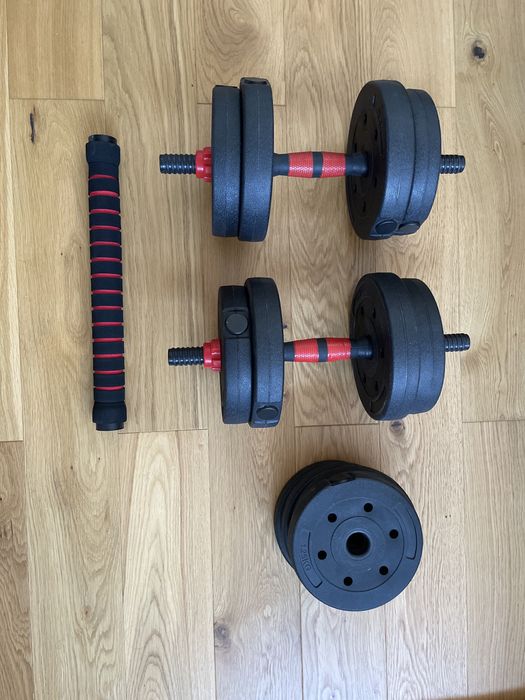 Set gantere/greutăți reglabile 20kg