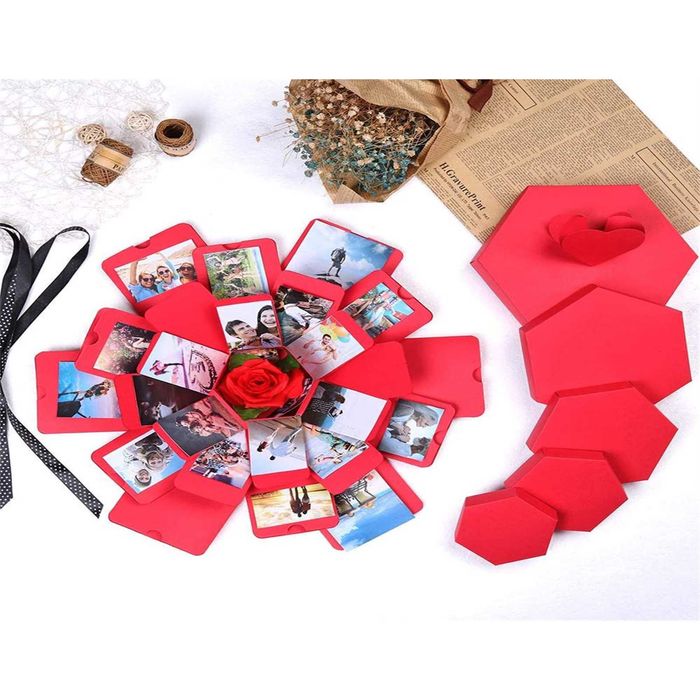 Cutie Hexagonala Personalizata Cu 24 de poze