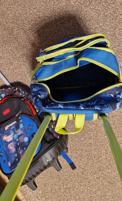 Ghiozdan tip troler. Dinozaur- gamer ambele 70