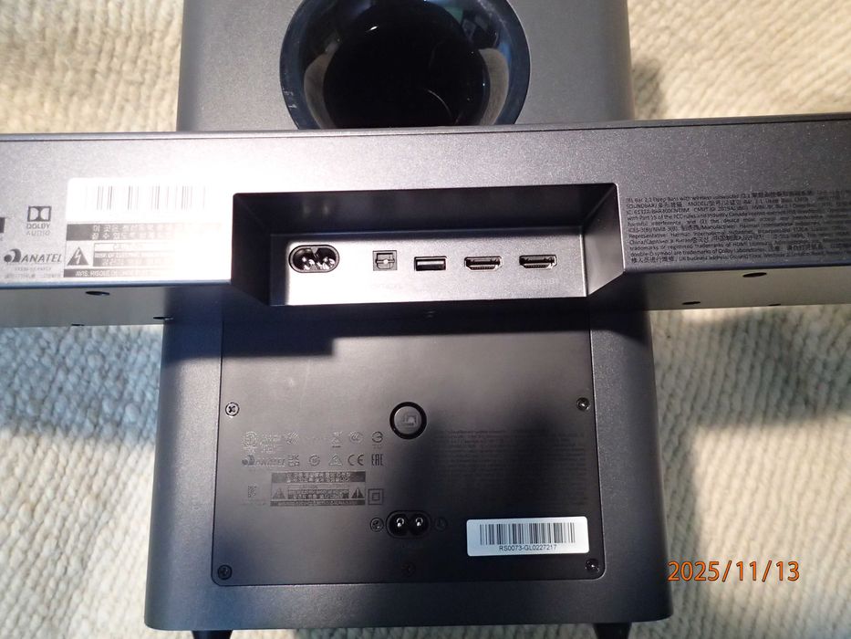 Soundbar JBL bar 2.1 deep bass;  complet ; stare f.buna