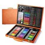Set pentru pictura/desen 150 de piese in cutie de lemn