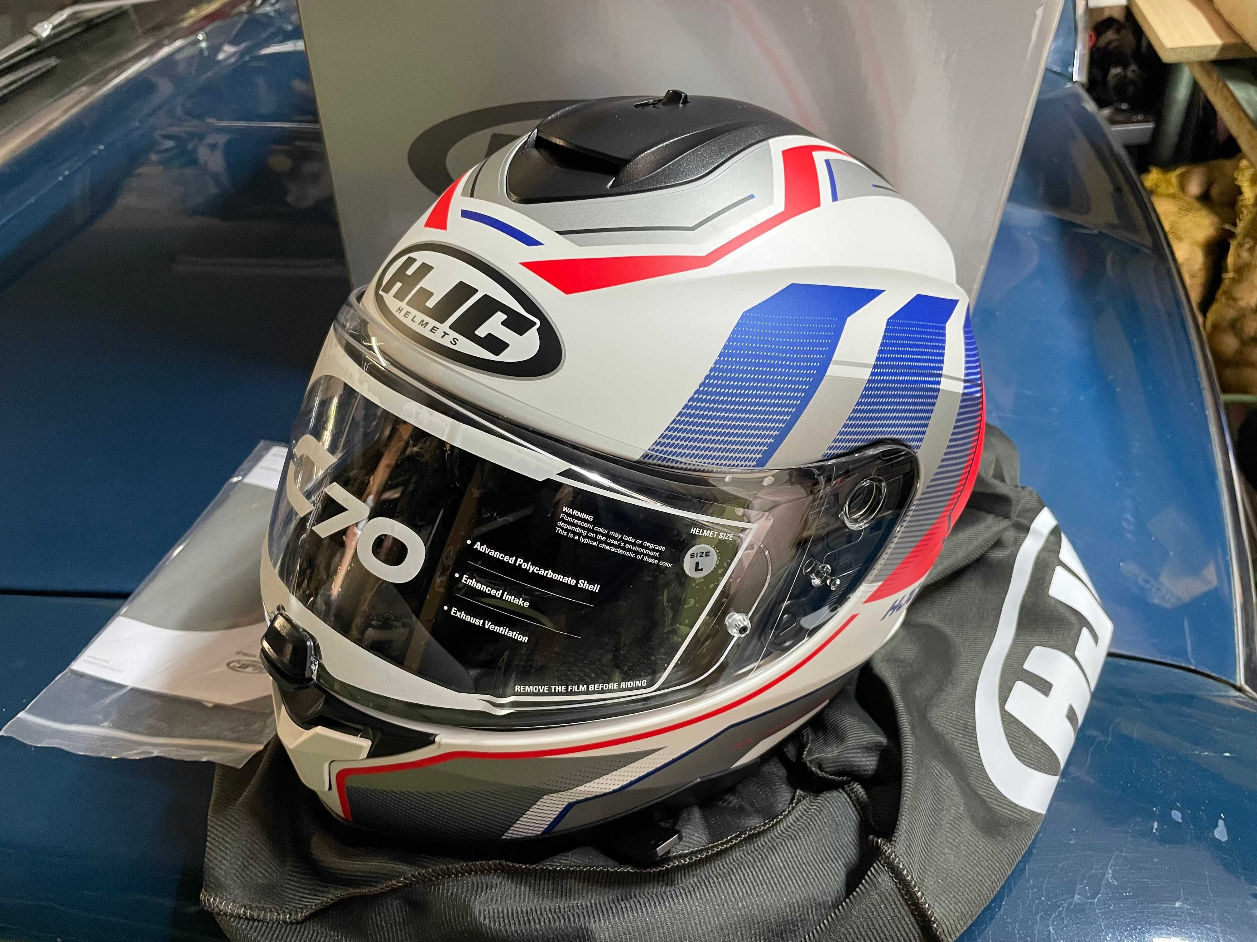 Нова каска  HJC C70 Nian Blue