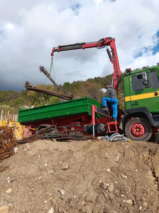 Услуги Камион самосвал с кран