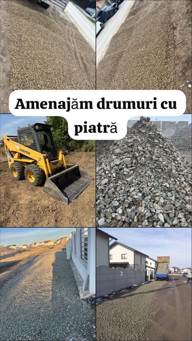Piatra de drum/parcare/strada/utilaj bobcat(bragadiru/clinceni/domnest