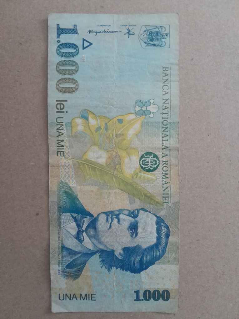 Bancnota Mihai Eminescu 1998