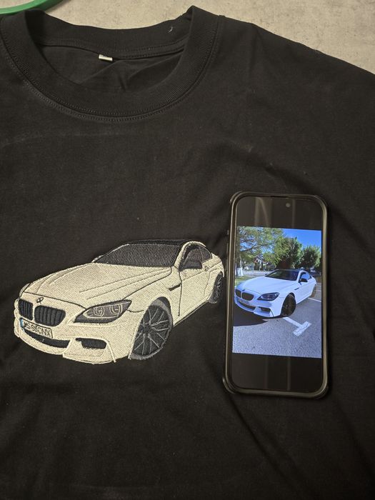 Masina ta brodat pe Tricou/Hanorac