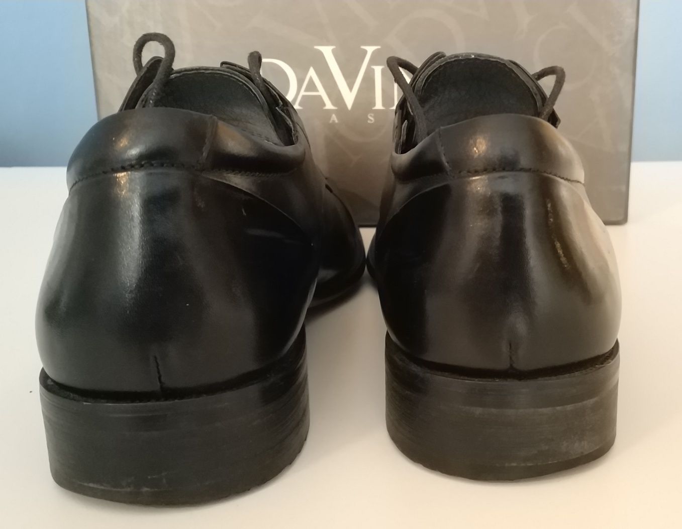 Черни кожени обувка Da Vinci, N42