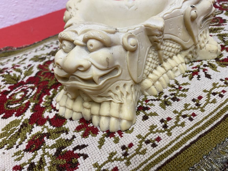 Декоративен пепелник купичка дракони Китай 1980те винтидж стил