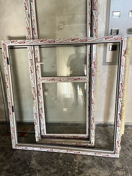 Стеклопакет окно с рамой