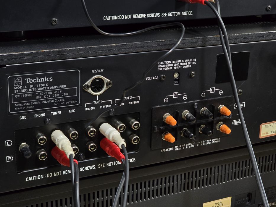 Linie audio TECHNICS, amplificator SU-7700K,deck RS-615, tuner ST-7300