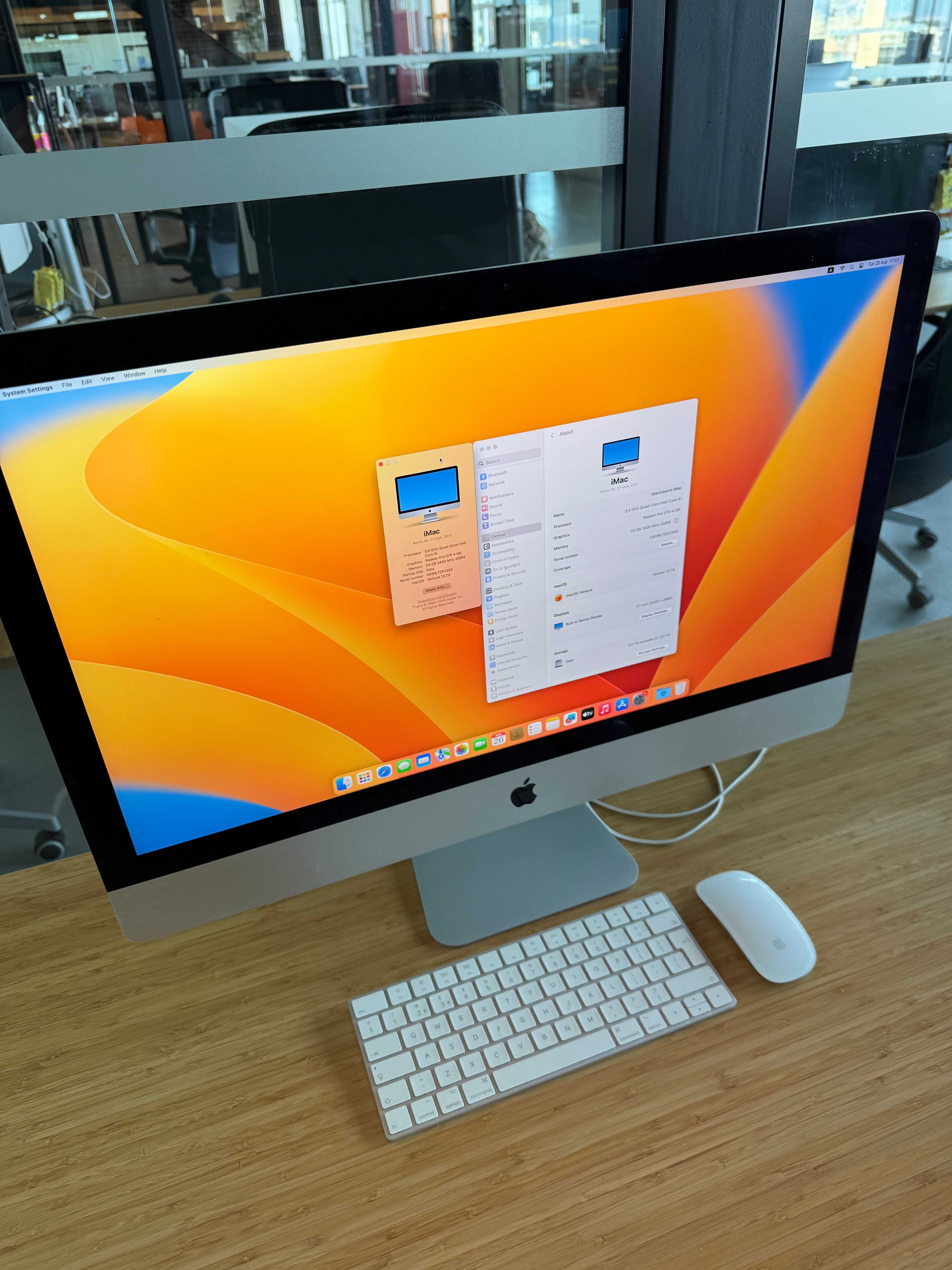 Apple iMac 27” Retina 5K – 2017 и 2015 модели, отлично състояние