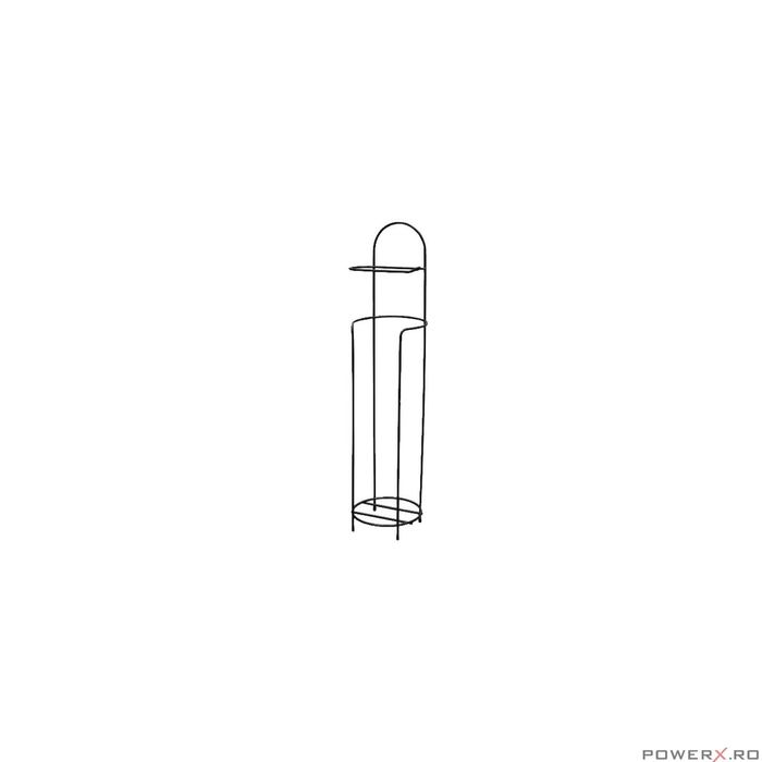 Suport pentru hartie igienica, metal, negru, 4 role Sepio