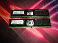kit memorii ram DDR2 OCZ SLI 4GB 2x 2GB dual ch 800 Mhz