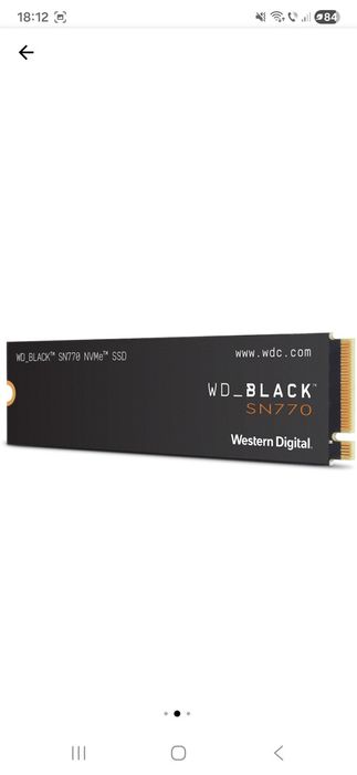 2TB WD BLACK SN770 Gen.4 NVMe M.2.