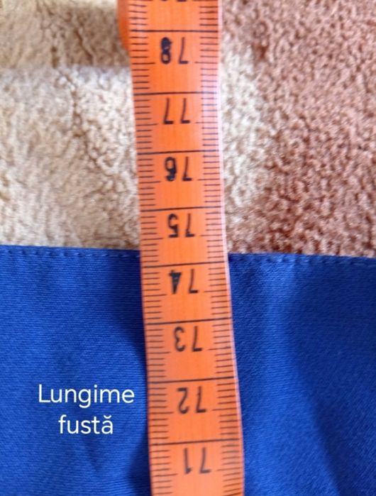 Rochie albastră midi APELLO nr. 42, nouă, preț fix