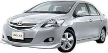 подкрылок правый левый на Toyota Yaris 2007