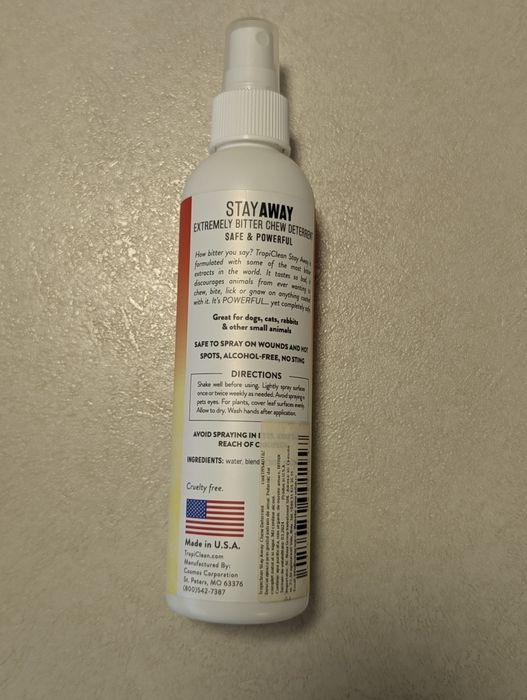 Спрей против дъвчене на домашни любимци