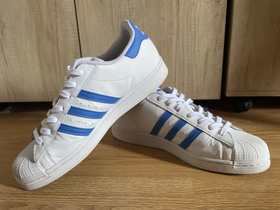 Adidas Superstar True Blue marime 48, aspect 9.5/10