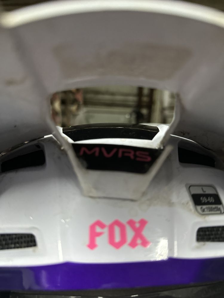 Каска Fox v1 L и очила 100% accuri forecast