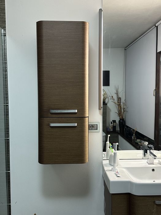 Mobilie de baie 2 corpuri Cersanit + chiuveta si baterie